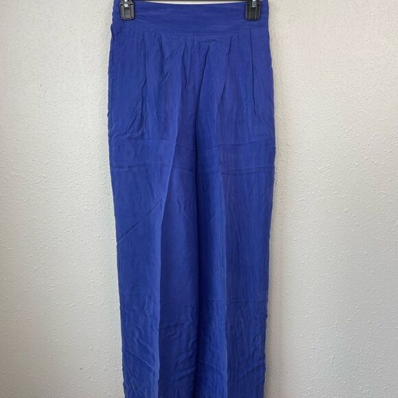 Vintage A.K.F. New York Womens Blue Pants Size S - Picture 1 of 6